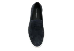 Franco Fortini Mens Cameron Slip On Penny Loafer Oxford - Navy -Boot Shoes store US 01 502431 05