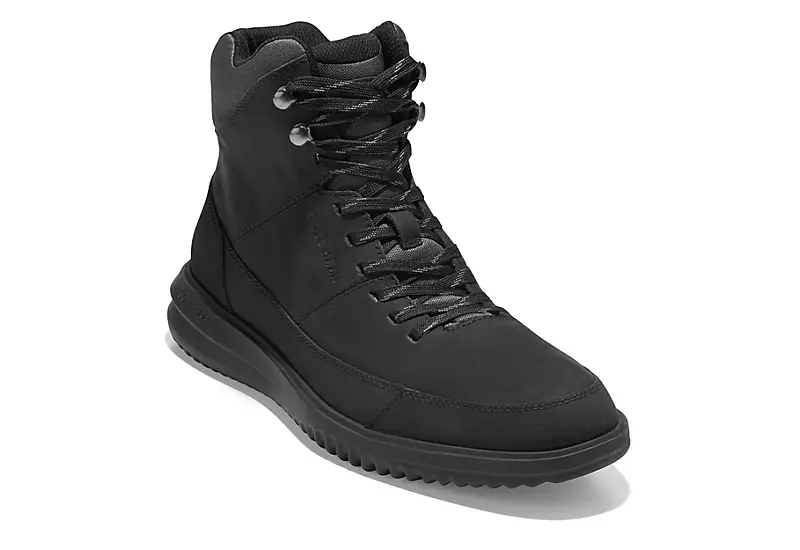 Cole Haan Mens Grand Hiker Waterproof Lace-up Boot - Black 1 Cole Haan Mens Grand Hiker Waterproof Lace-up Boot - Black