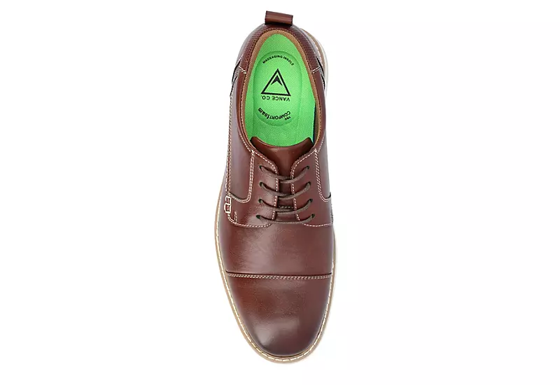 Vance Co Mens Jedd Oxford - Brown 6 Vance Co Mens Jedd Oxford - Brown - Image 6