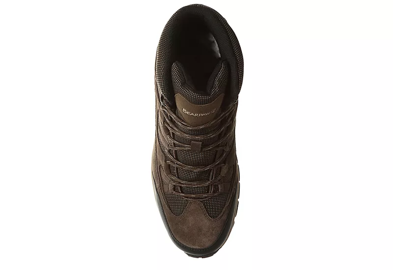 Bearpaw Mens Tallac Waterproof Mid Hiking Boot - Chocolate 5 Bearpaw Mens Tallac Waterproof Mid Hiking Boot - Chocolate - Image 5