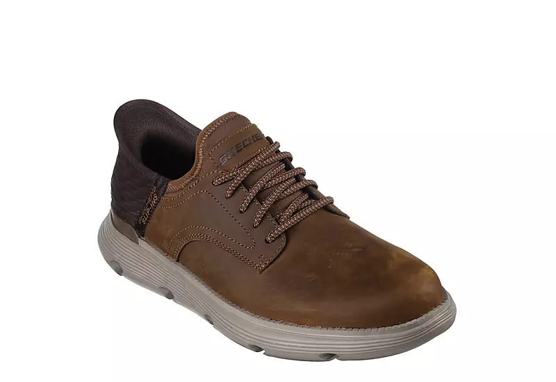 Skechers Mens Slip-ins Garza Sneaker - Brown 1 Skechers Mens Slip-ins Garza Sneaker - Brown