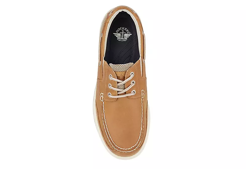 Dockers Mens Beacon Boat Shoe - Tan 5 Dockers Mens Beacon Boat Shoe - Tan - Image 5