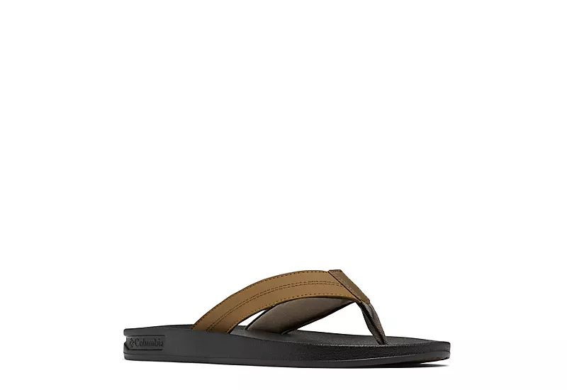 Columbia Mens Tidal Ray Pfg Flip Flop Sandal - Brown 1 Columbia Mens Tidal Ray Pfg Flip Flop Sandal - Brown