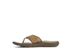 Sperry Mens Outer Banks Flip Flop Sandal - Tan -Boot Shoes store US 01 502722 02