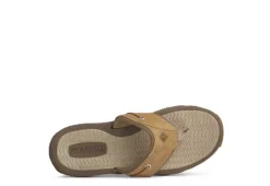 Sperry Mens Outer Banks Flip Flop Sandal - Tan -Boot Shoes store US 01 502722 04