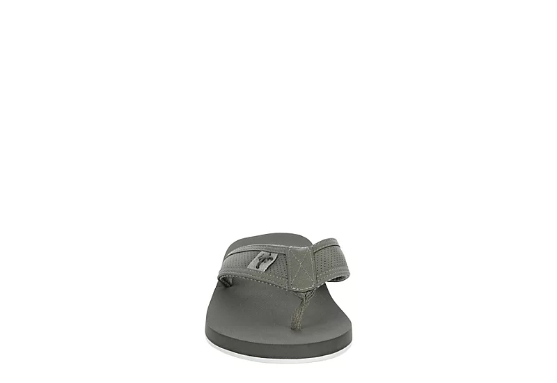 Margaritaville Mens Palm Flip Flop Sandal - Grey 3 Margaritaville Mens Palm Flip Flop Sandal - Grey - Image 3