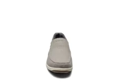 Florsheim Mens Lakeside Canvas Moc Toe Slip On Oxford - Grey -Boot Shoes store US 01 502785 02