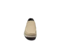 Florsheim Mens Lakeside Canvas Moc Toe Slip On Oxford - Sand -Boot Shoes store US 01 502786 02