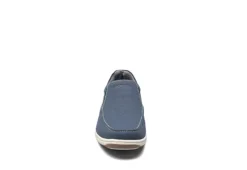 Florsheim Mens Lakeside Canvas Moc Toe Slip On Oxford - Navy -Boot Shoes store US 01 502787 02