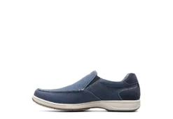 Florsheim Mens Lakeside Canvas Moc Toe Slip On Oxford - Navy -Boot Shoes store US 01 502787 03