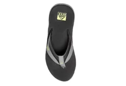 Reef Mens Anchor Flip Flop Sandal - Grey -Boot Shoes store US 01 502840 02