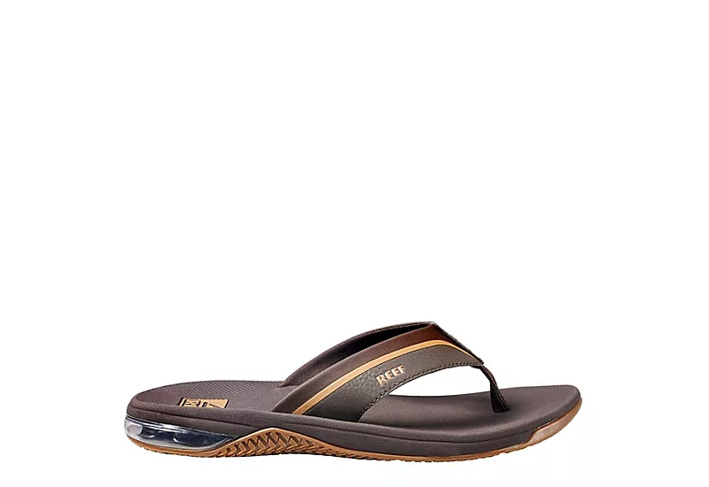 Reef Mens Anchor Flip Flop Sandal - Brown 2 Reef Mens Anchor Flip Flop Sandal - Brown - Image 2