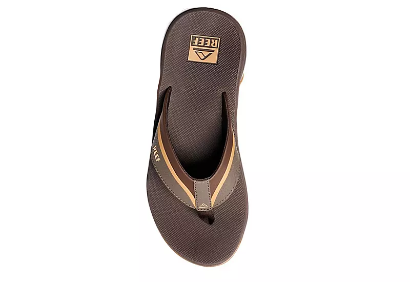Reef Mens Anchor Flip Flop Sandal - Brown 3 Reef Mens Anchor Flip Flop Sandal - Brown - Image 3