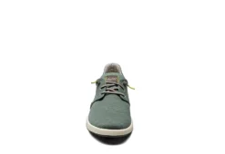 Florsheim Mens Crossover Canvas Plain Toe Slip On Sneaker - Green -Boot Shoes store US 01 502872 02