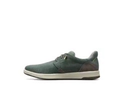 Florsheim Mens Crossover Canvas Plain Toe Slip On Sneaker - Green -Boot Shoes store US 01 502872 03