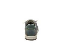 Florsheim Mens Crossover Canvas Plain Toe Slip On Sneaker - Green -Boot Shoes store US 01 502872 04