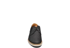 Florsheim Mens Highland Canvas Plain Toe Oxford - Black -Boot Shoes store US 01 521128 02