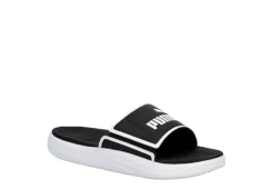 Puma Mens Softride Slide Sandal - Black