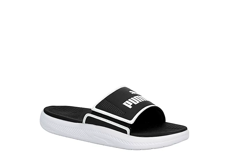 Puma Mens Softride Slide Sandal - Black 1 Puma Mens Softride Slide Sandal - Black