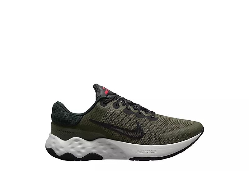 Nike Mens Renew Ride 3 Running Shoe - Olive 2 Nike Mens Renew Ride 3 Running Shoe - Olive - Image 2