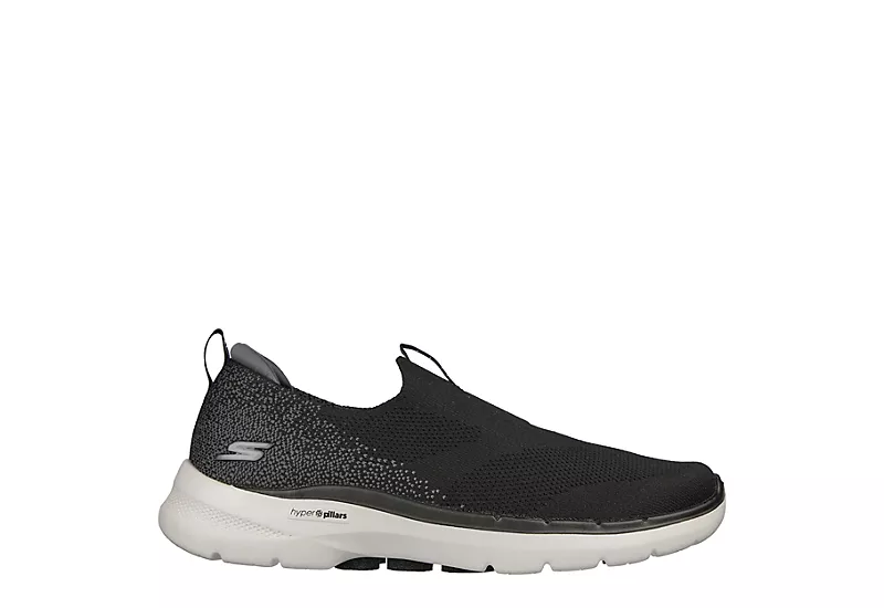 Skechers Mens Go Walk 6 - Black 2 Skechers Mens Go Walk 6 - Black - Image 2
