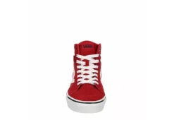 Vans Mens Filmore High Top Sneaker - Red -Boot Shoes store US 01 600672 02