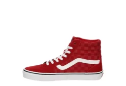 Vans Mens Filmore High Top Sneaker - Red -Boot Shoes store US 01 600672 03