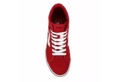 Vans Mens Filmore High Top Sneaker - Red -Boot Shoes store US 01 600672 05