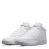 Nike Mens Court Vision Mid Sneaker - White