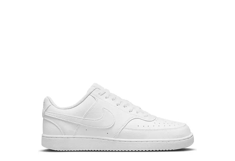 Nike Mens Court Vision Low Sneaker - White 2 Nike Mens Court Vision Low Sneaker - White - Image 2