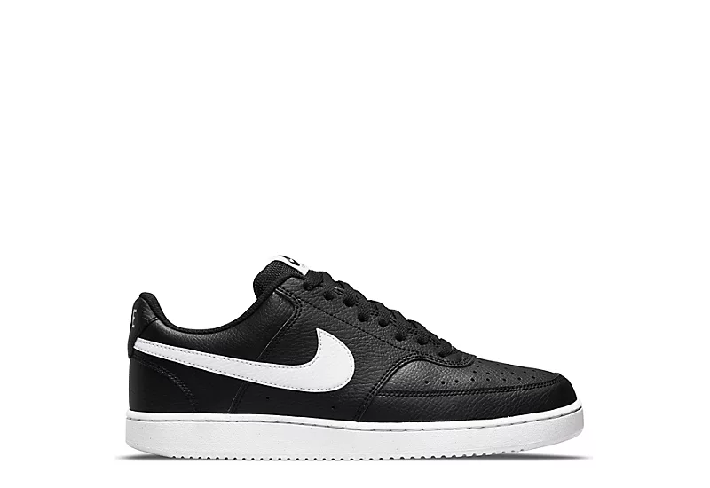Nike Mens Court Vision Low Sneaker - Black 2 Nike Mens Court Vision Low Sneaker - Black - Image 2