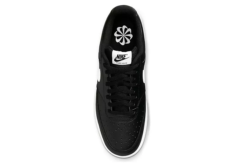 Nike Mens Court Vision Low Sneaker - Black 5 Nike Mens Court Vision Low Sneaker - Black - Image 5