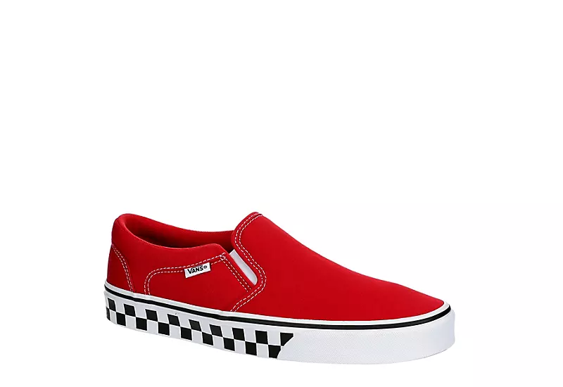 Vans Mens Asher Sneaker - Red 1 Vans Mens Asher Sneaker - Red