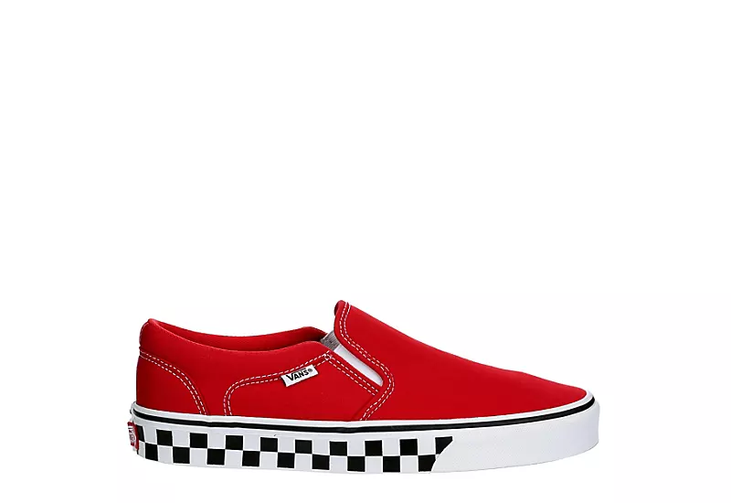 Vans Mens Asher Sneaker - Red 2 Vans Mens Asher Sneaker - Red - Image 2