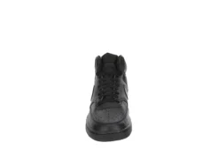 Nike Mens Court Vision Mid Sneaker - Black -Boot Shoes store US 01 601012 02