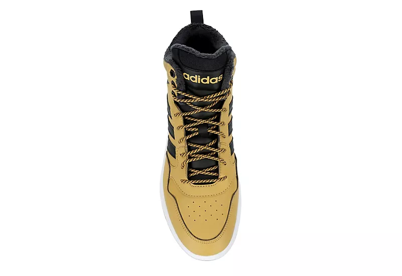 Adidas Mens Hoops 3.0 Mid Winter Sneaker - Beige 6 Adidas Mens Hoops 3.0 Mid Winter Sneaker - Beige - Image 6