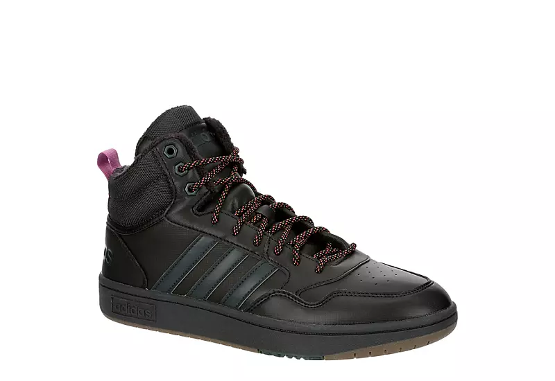 Adidas Mens Hoops 3.0 Mid Winter Sneaker - Black 1 Adidas Mens Hoops 3.0 Mid Winter Sneaker - Black