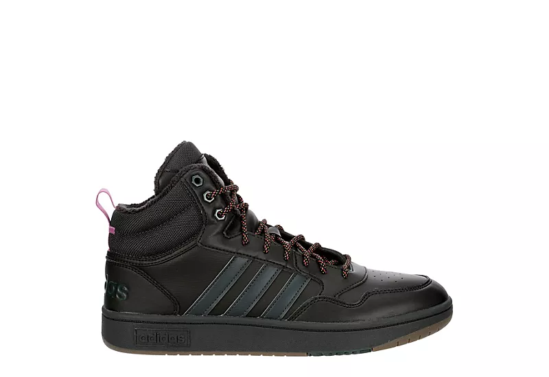 Adidas Mens Hoops 3.0 Mid Winter Sneaker - Black 2 Adidas Mens Hoops 3.0 Mid Winter Sneaker - Black - Image 2