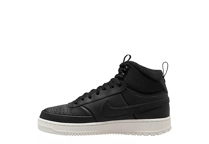 Nike Mens Court Vision Mid Winter Sneaker Boot - Black 3 Nike Mens Court Vision Mid Winter Sneaker Boot - Black - Image 3