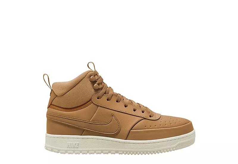 Nike Mens Court Vision Mid Winter Sneaker Boot - Wheat 1 Nike Mens Court Vision Mid Winter Sneaker Boot - Wheat