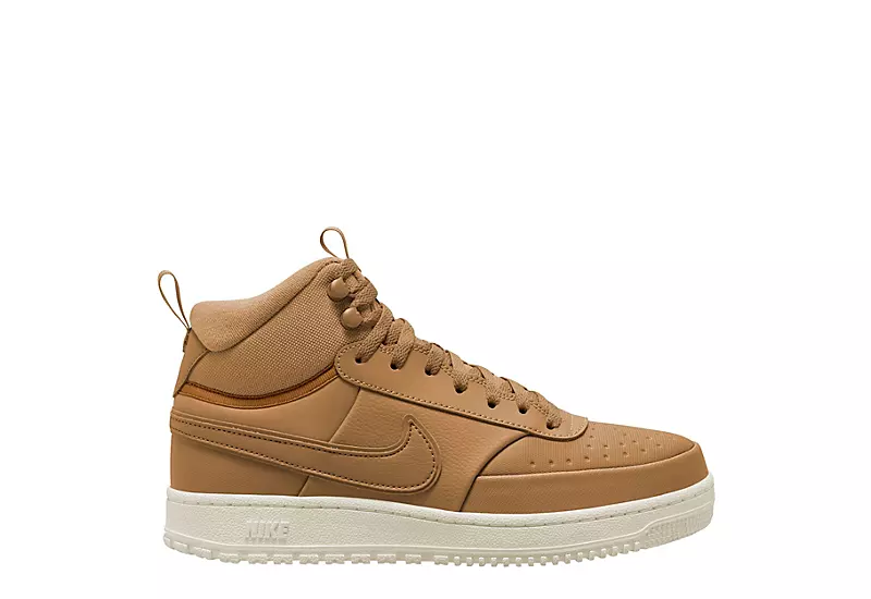 Nike Mens Court Vision Mid Winter Sneaker Boot - Wheat 2 Nike Mens Court Vision Mid Winter Sneaker Boot - Wheat - Image 2