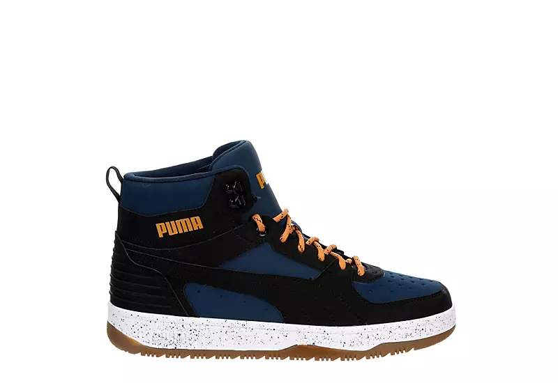 Puma Mens Rebound Rugged Sneaker Boot - Black 2 Puma Mens Rebound Rugged Sneaker Boot - Black - Image 2