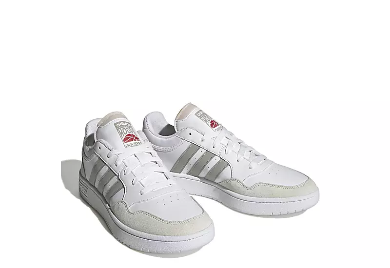Adidas Mens Hoops 3.0 Low Sneaker - White 1 Adidas Mens Hoops 3.0 Low Sneaker - White