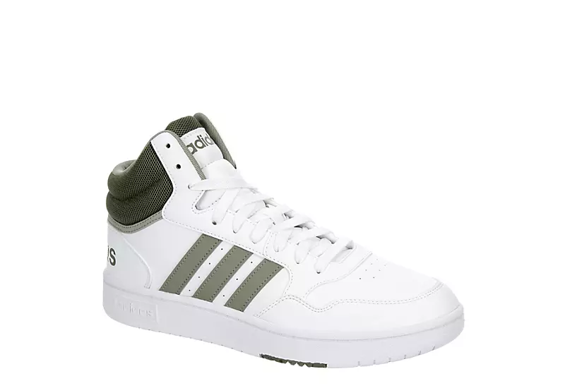 Adidas Mens Hoops 3.0 Mid Sneaker - White 1 Adidas Mens Hoops 3.0 Mid Sneaker - White