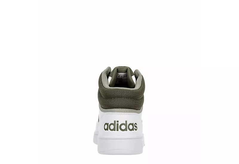 Adidas Mens Hoops 3.0 Mid Sneaker - White 5 Adidas Mens Hoops 3.0 Mid Sneaker - White - Image 5
