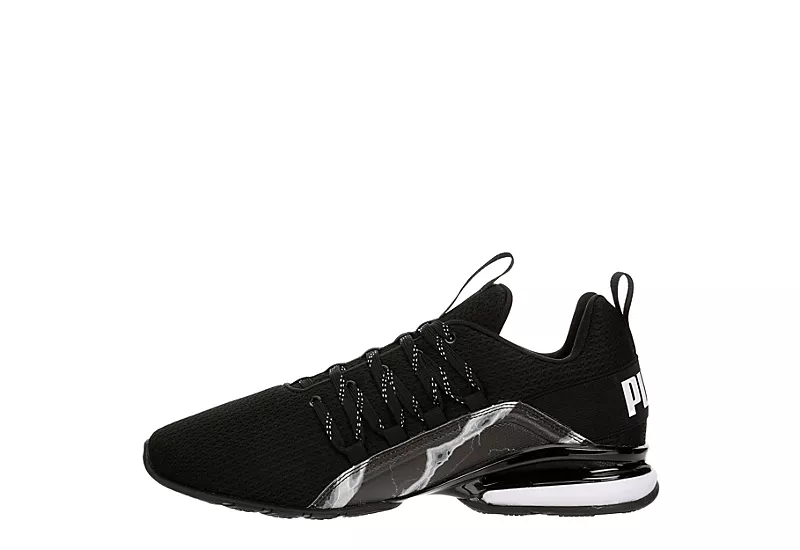 Puma Mens Axelion Sneaker - Black 4 Puma Mens Axelion Sneaker - Black - Image 4