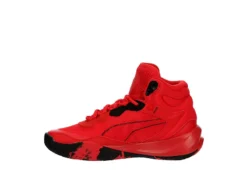 Puma Mens Playmaker Pro Mid Basketball Shoe - Red -Boot Shoes store US 01 601241 03