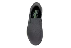 Skechers Mens Slip-ins Dlux Walker Orford - Dark Grey -Boot Shoes store US 01 601364 05