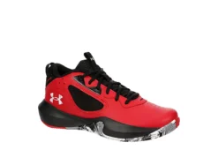 Under Armour Mens Lockdown 6 Basketball Shoe - Red