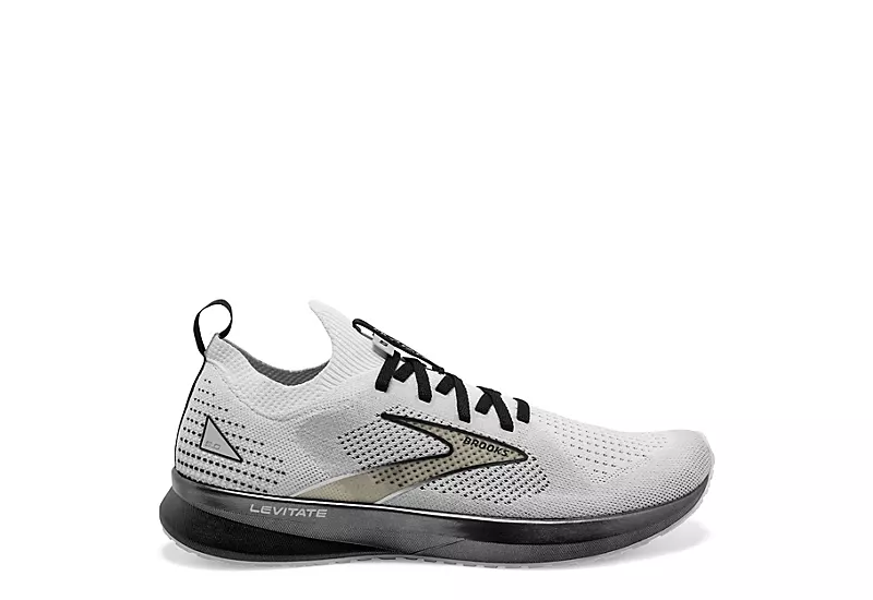 Brooks Mens Levitate 5 Running Shoe - White 2 Brooks Mens Levitate 5 Running Shoe - White - Image 2